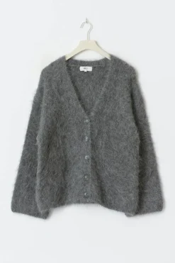Gina Tricot Apaca bend knitted cardigan Grå Discount
