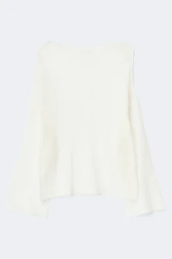 Gina Tricot Apaca bend knitted weater Hvit Online