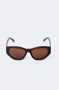 Gina Tricot Angular cateye sunglasses Beige Outlet