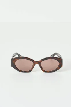 Gina Tricot Angular cateye sunglasses Brun Discount