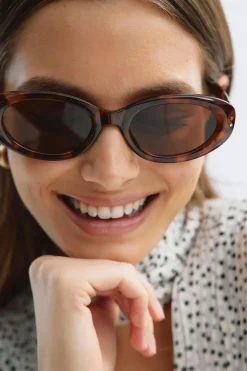Gina Tricot Angular sunglasses Brun Outlet