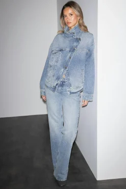 Gina Tricot Ayetric deni jacket Blå Clearance
