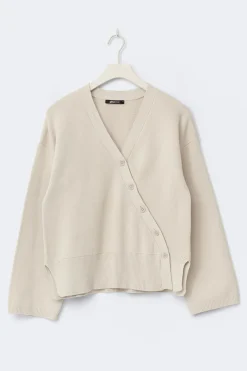 Gina Tricot Ayetric knitted cardigan Beige Clearance