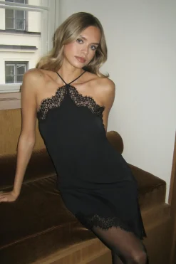 Gina Tricot Ayetric ace ini dre Svart New