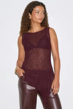 Gina Tricot Ayetric ace top Rød Clearance