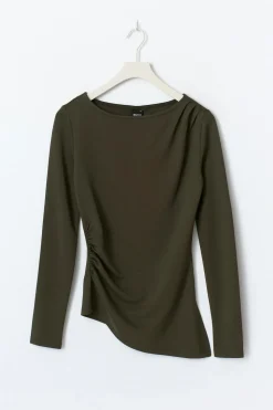 Gina Tricot Ayetric ong eeve top Grønn