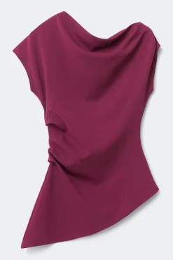 Gina Tricot Ayetric peated top Lilla Online