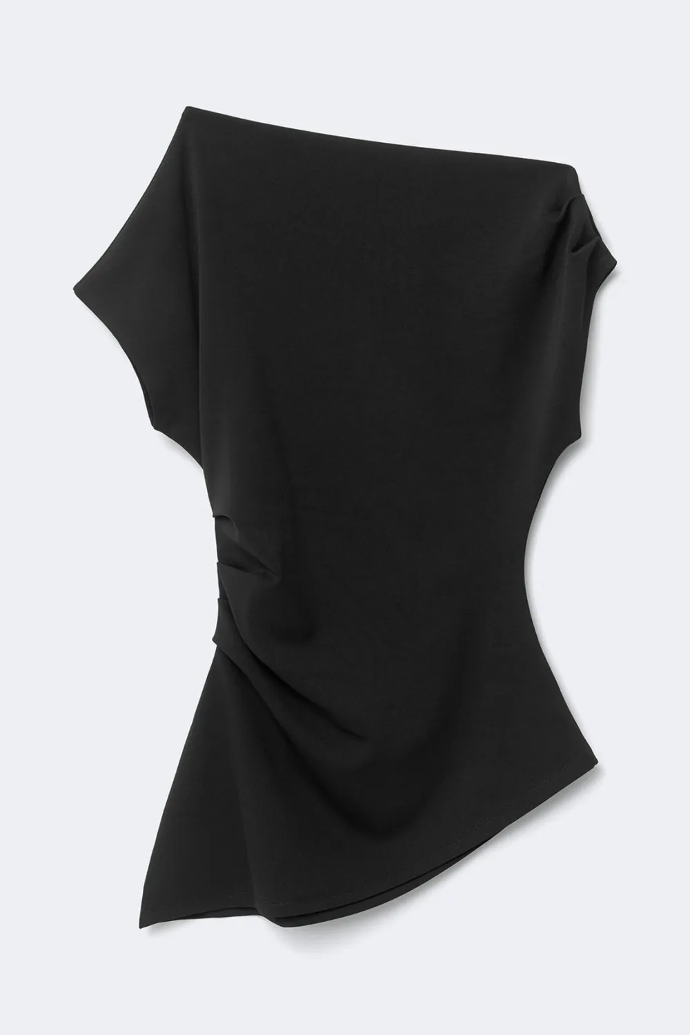 Gina Tricot Ayetric peated top Svart New