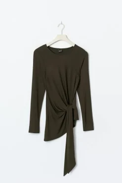 Gina Tricot Ayetric tie top Grønn New
