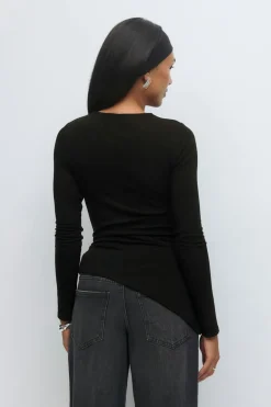 Gina Tricot Ayetric tie top Svart Sale
