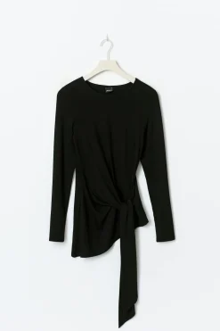 Gina Tricot Ayetric tie top Svart Sale