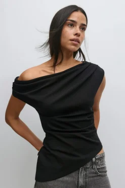 Gina Tricot Ayetric top Svart Outlet