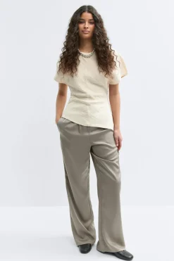 Gina Tricot Asymmetric top Hvit Hot