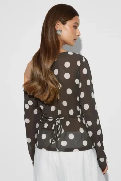 Gina Tricot Ayetric top Brun Online
