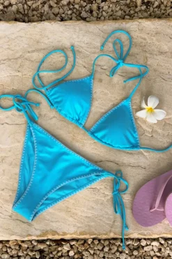 Gina Tricot 14+ azu cheeky bikini botto Blå Outlet