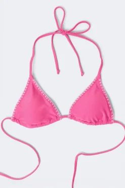 Gina Tricot 14+ azu triange bikini top Rosa Best