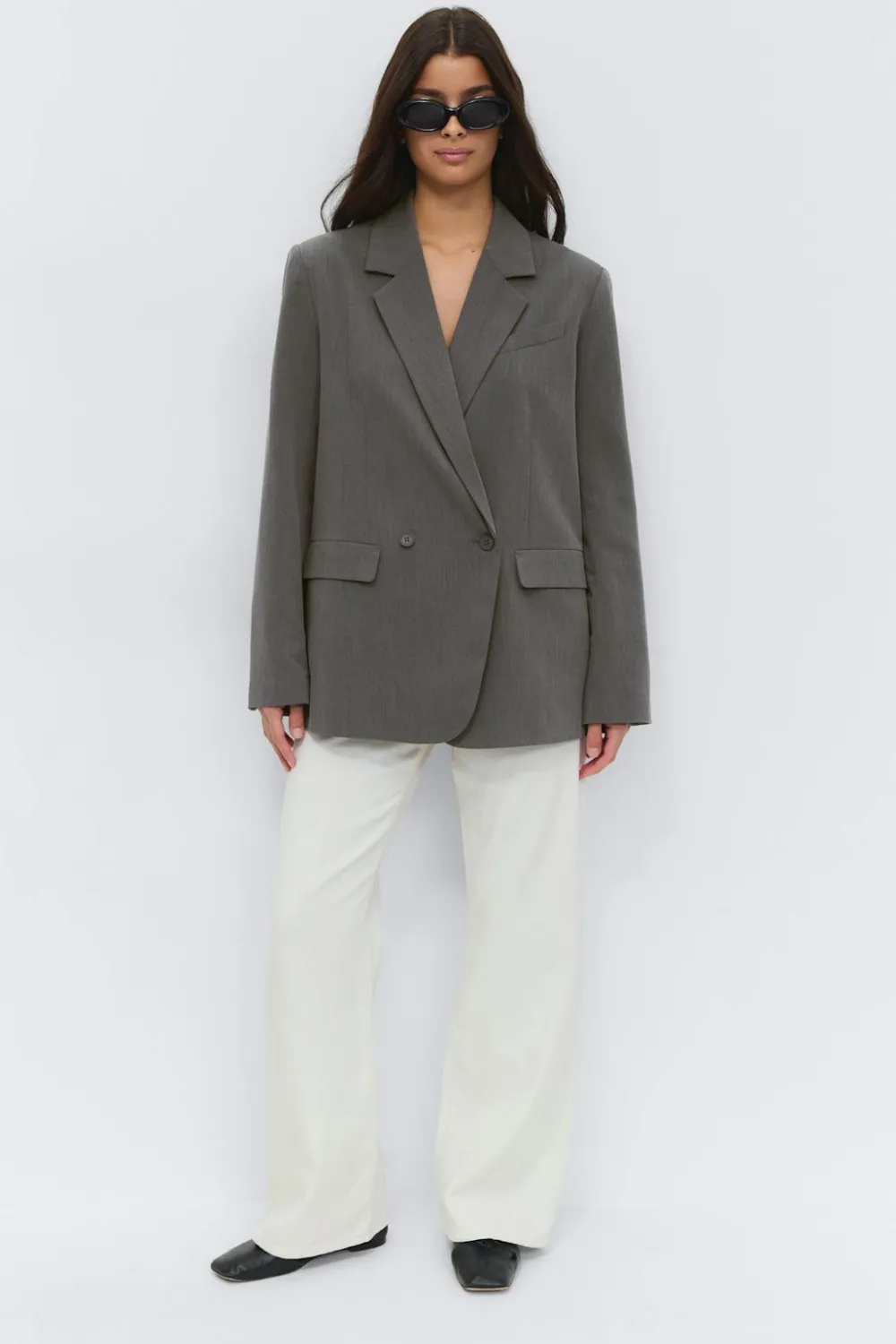 Gina Tricot Back high it bazer Grå Outlet