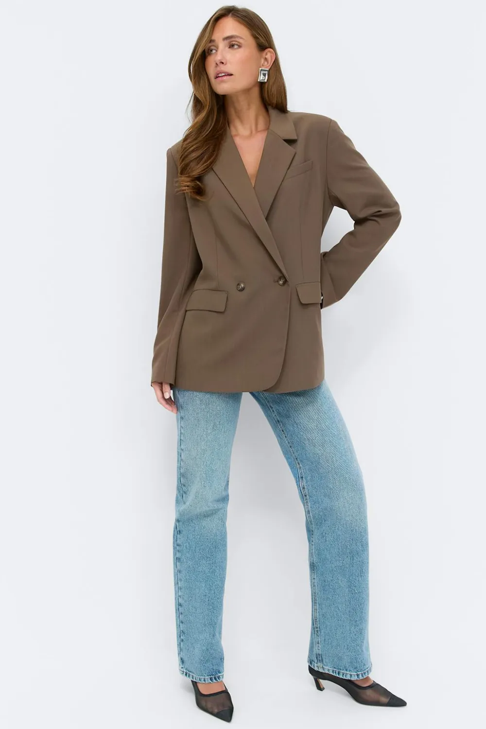 Gina Tricot Back high it bazer Brun Sale