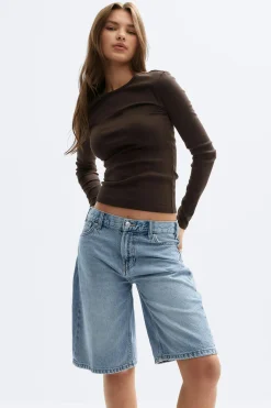 Gina Tricot Baggy babe denim shorts Blå New