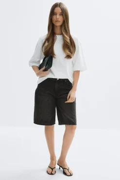 Gina Tricot Baggy babe denim shorts Svart Online