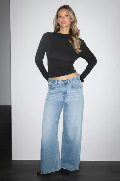 Gina Tricot Baggy babe jeans Blå Best