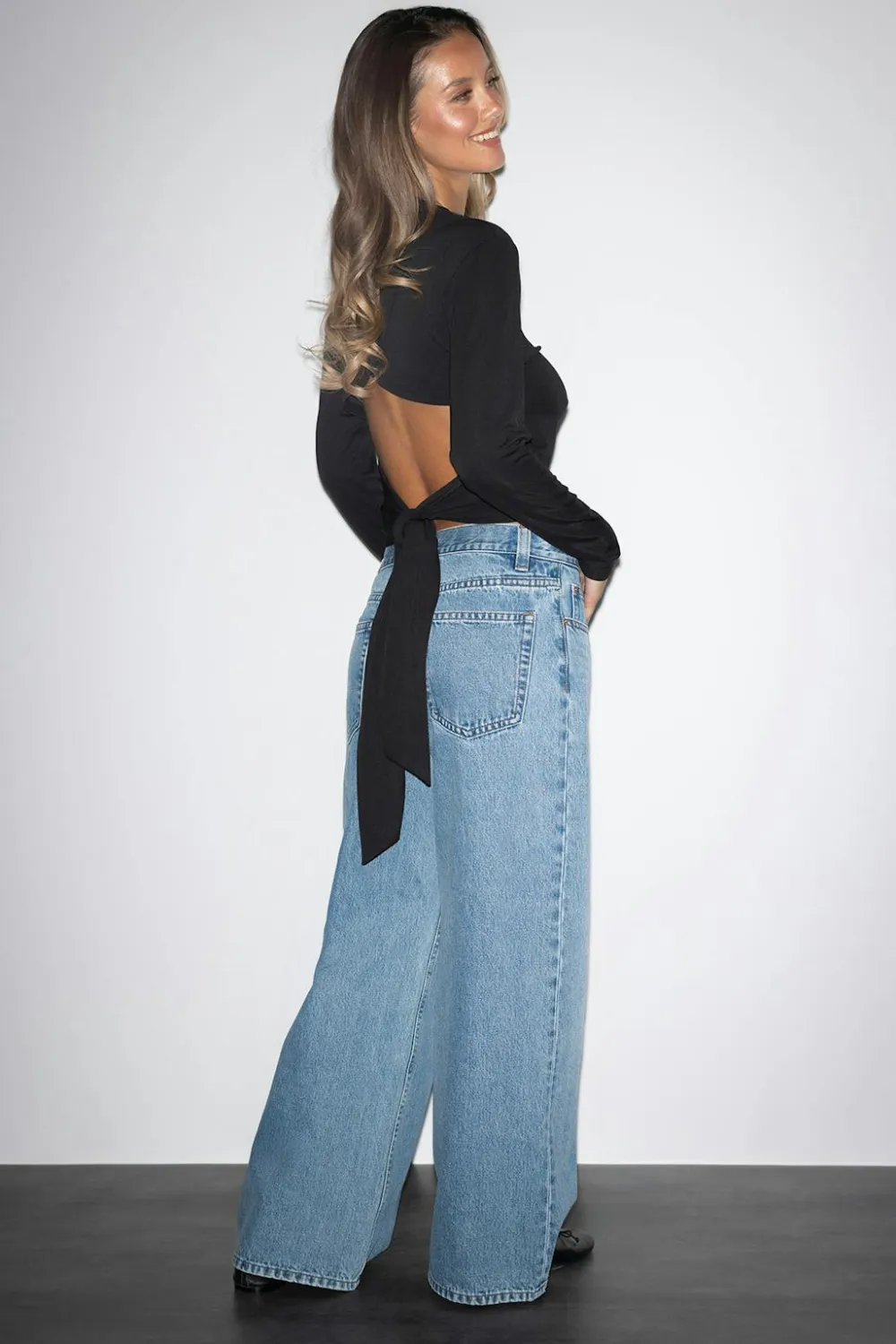 Gina Tricot Baggy babe jeans Blå Best