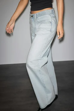 Gina Tricot Baggy babe jeans Blå Clearance
