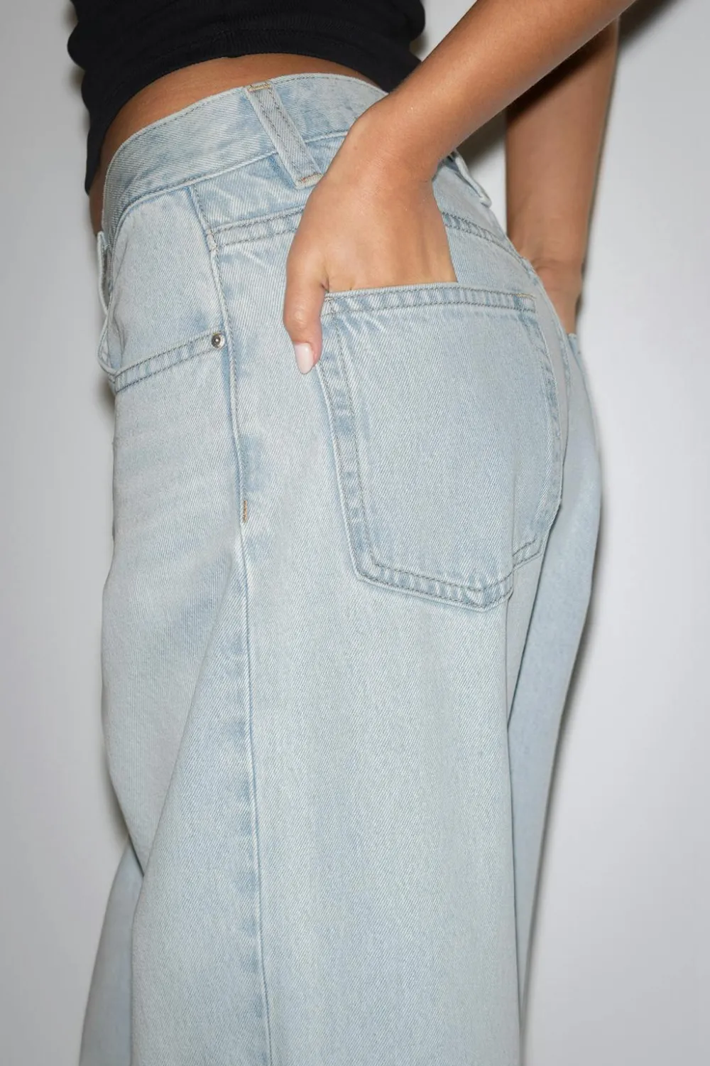 Gina Tricot Baggy babe jeans Blå Clearance