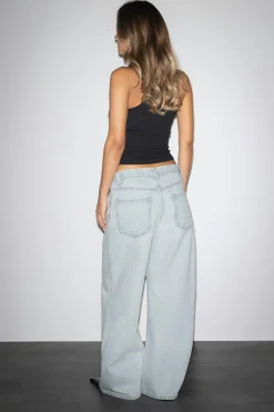 Gina Tricot Baggy babe jeans Blå Clearance