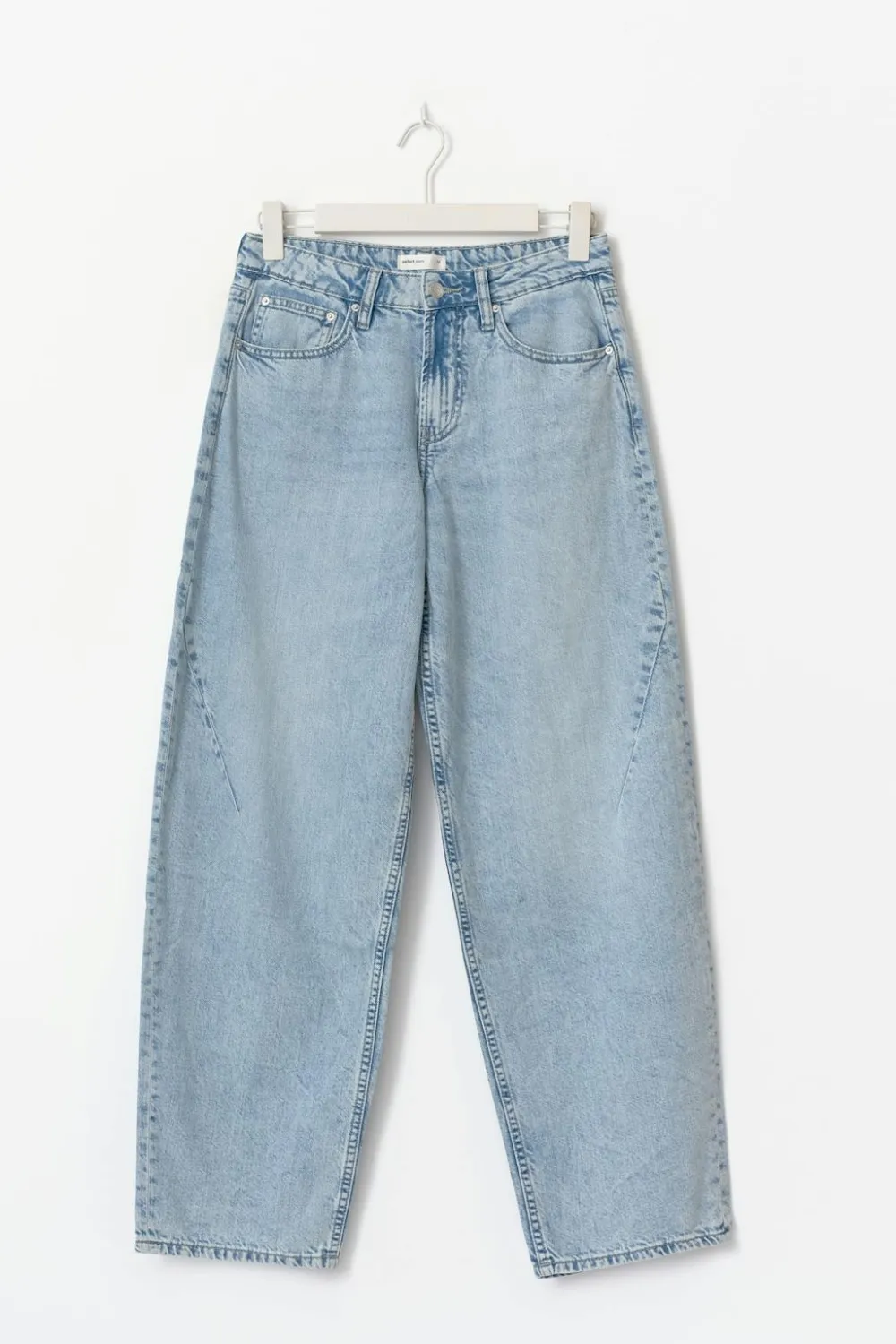 Gina Tricot Baggy-crush jeans Blå Outlet