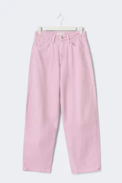 Gina Tricot Baggy-crush petite jeans Rosa Outlet