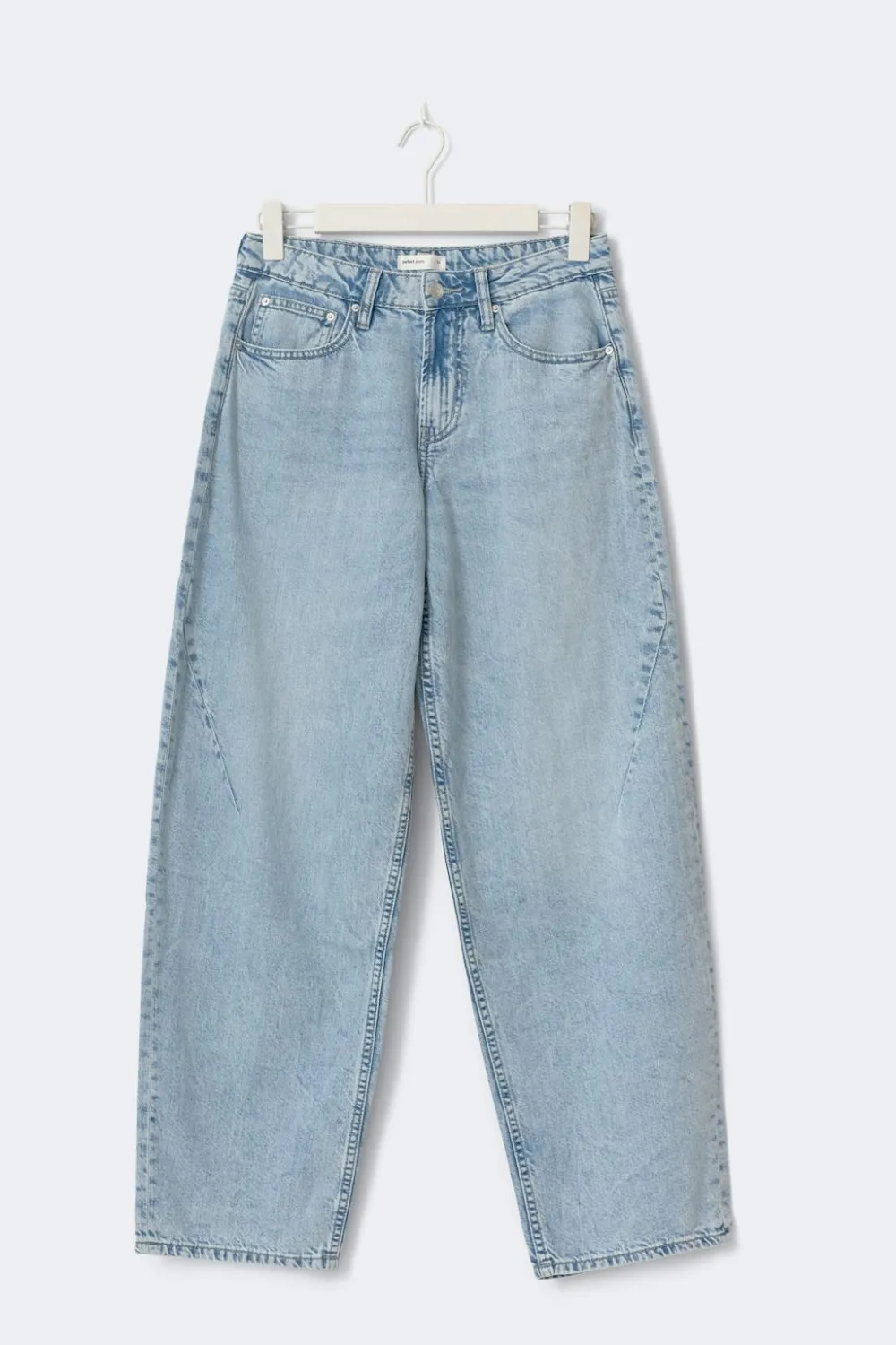 Gina Tricot Baggy-crush petite jeans Blå Outlet