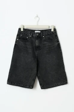 Gina Tricot Baggy denim shorts Svart Discount