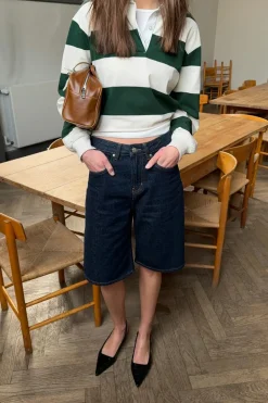 Gina Tricot Baggy denim shorts Blå Hot