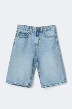 Gina Tricot Baggy denim shorts Blå