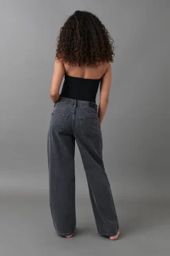 Gina Tricot Baggy jeans Grå Sale