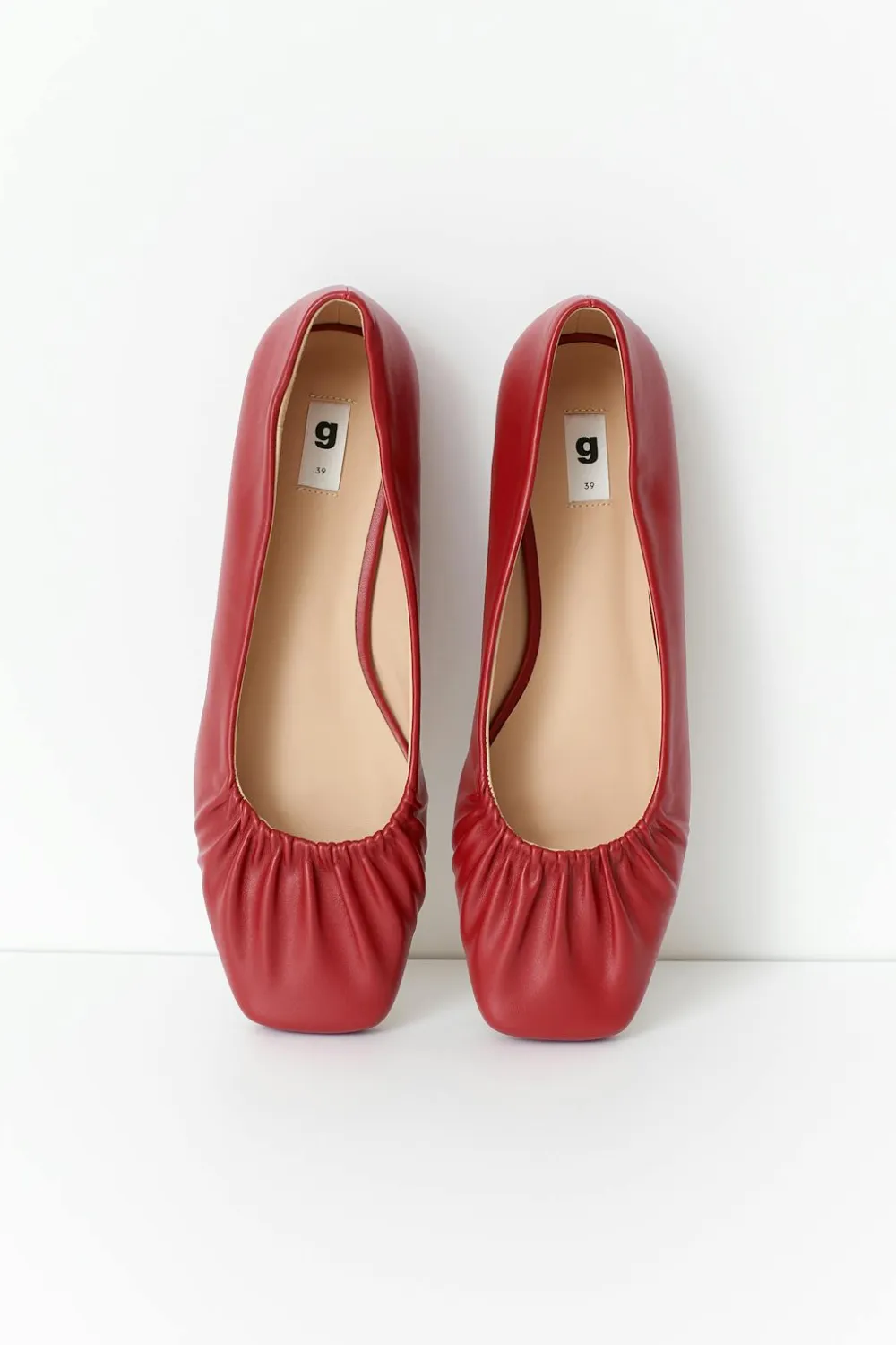 Gina Tricot Ballet flats Rød New