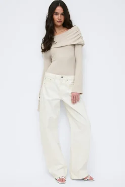 Gina Tricot Balloon jeans Hvit Clearance