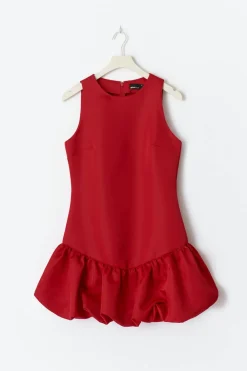 Gina Tricot Balloon mini dress Rød Discount