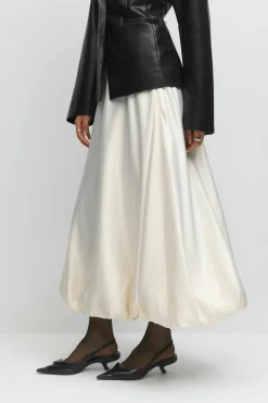 Gina Tricot Balloon skirt Hvit Outlet