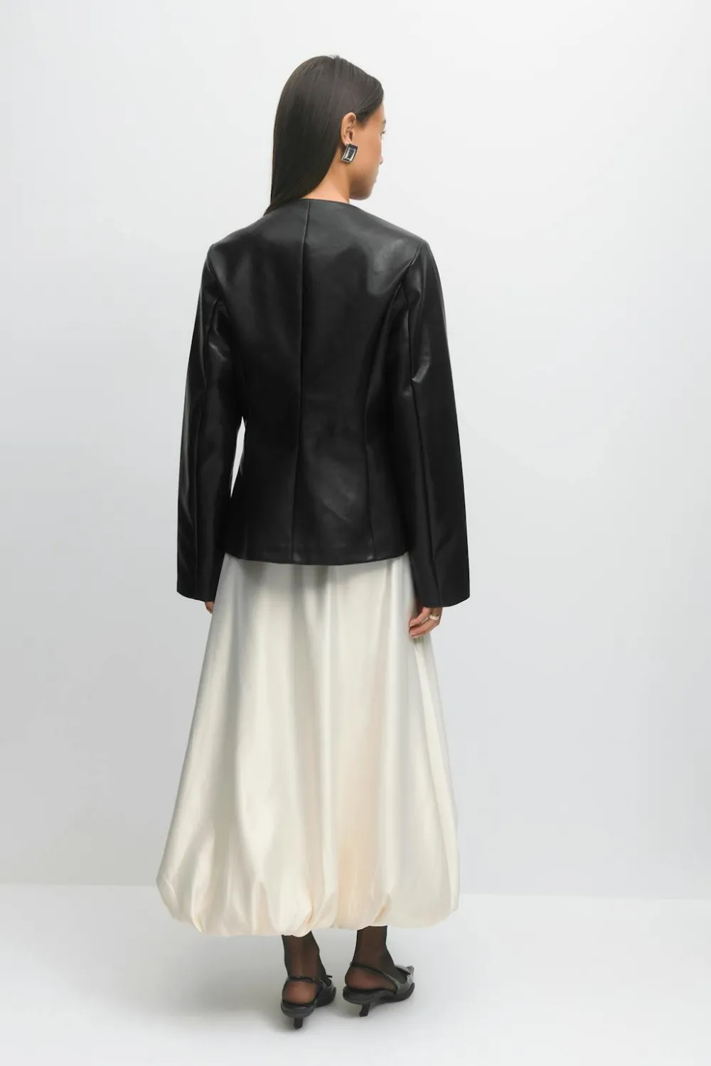 Gina Tricot Balloon skirt Hvit Outlet