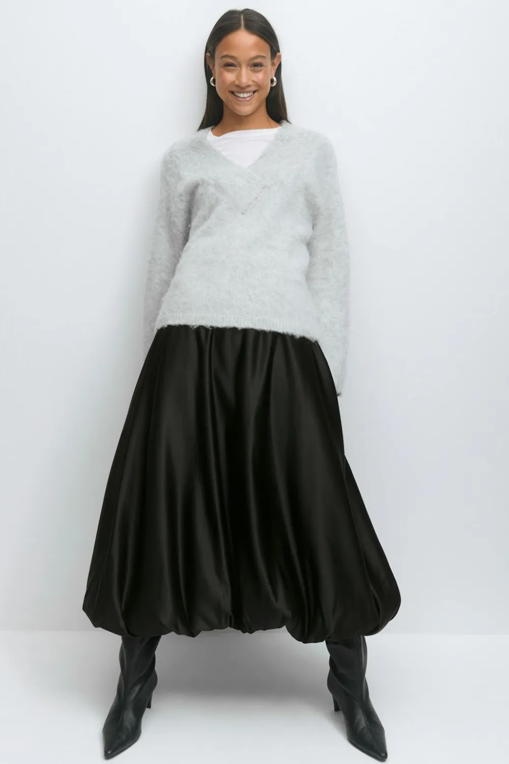 Gina Tricot Balloon skirt Svart Hot
