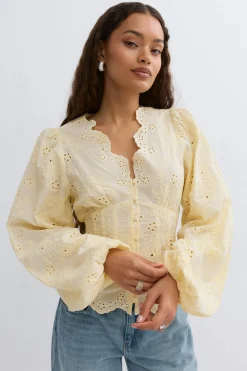 Gina Tricot Baoon eeve boue Gul Discount