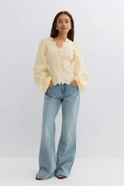 Gina Tricot Baoon eeve boue Gul Discount