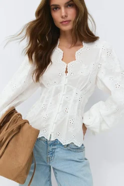 Gina Tricot Baoon eeve boue Hvit Online
