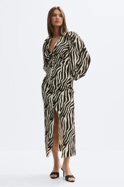 Gina Tricot Balloon sleeve dress Svart