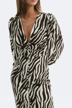 Gina Tricot Balloon sleeve dress Svart
