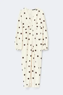 Gina Tricot Balloon sleeve dress Hvit Hot