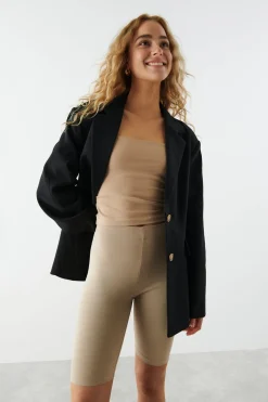 Gina Tricot baic biker Beige