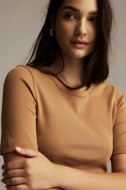 Gina Tricot Baic caic top Beige Best
